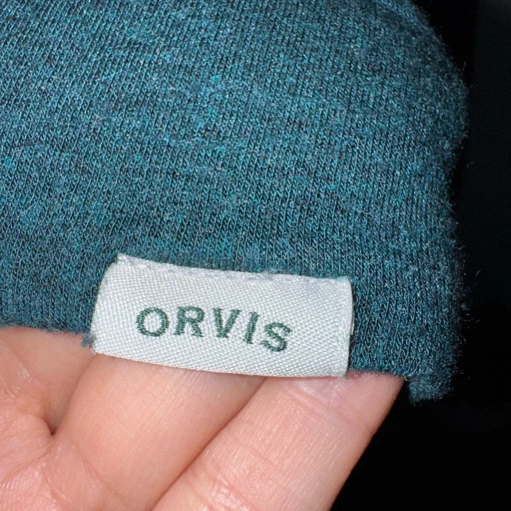 Orvis Pullover Sweater: Teal Tops - Women's Size X-Large - Picture 2 of 4